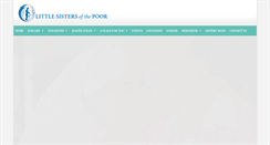 Desktop Screenshot of littlesistersofthepoor.org